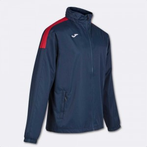 Joma Trivor Raincoat Erkek Mont Lacivert Kırmızı | 16EVKGPRM