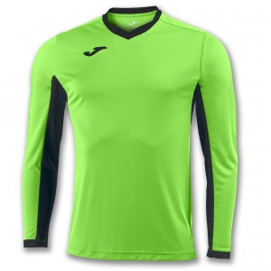 Joma T-shirt Champion Iv Lime L/S Erkek Tişört Açık Yeşil Siyah | 39EGHDIML