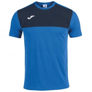 Joma Winner Cotton Blend T-shirt S/S Erkek Tişört Kraliyet Mavisi Lacivert | 41CFPRGJK