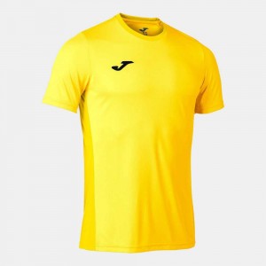 Joma Winner Ii Short Sleeve T-shirt Erkek Tişört Sarı | 24PXCKQHW