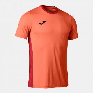 Joma Winner Ii Short Sleeve T-shirt Fluor Erkek Tişört Turuncu | 47CLQFUEY