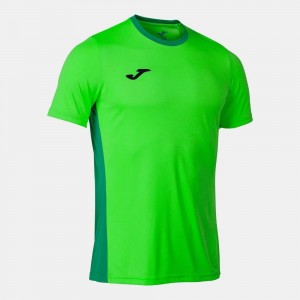 Joma Winner Ii Short Sleeve T-shirt Fluor Erkek Tişört Yeşil | 89KDTGMIV