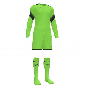 Joma Zamora V Goalkeeper Set Fluor L/S Erkek Setler Yeşil | 84YUQZSMV