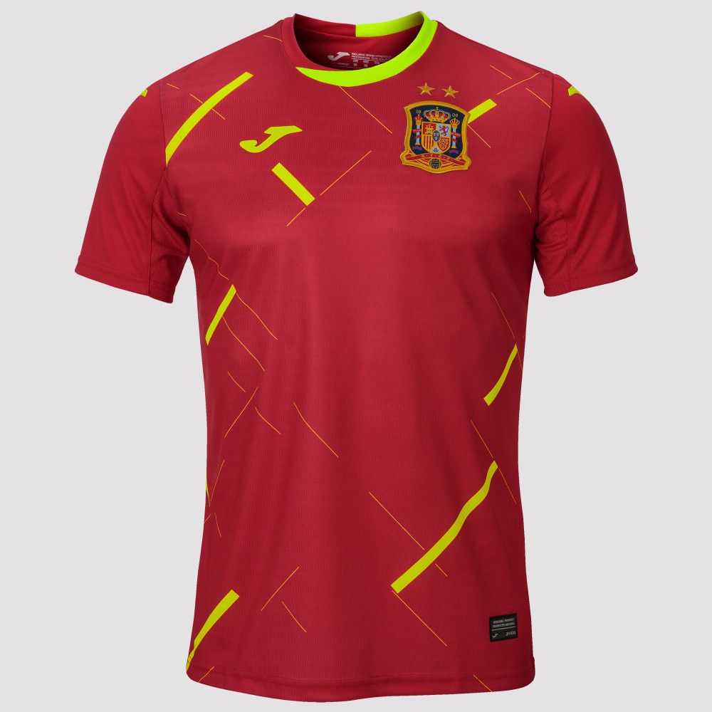 Joma 1st T-shirt Spanish Futsal S/S Erkek Tişört Kırmızı | 31FCRXMJA