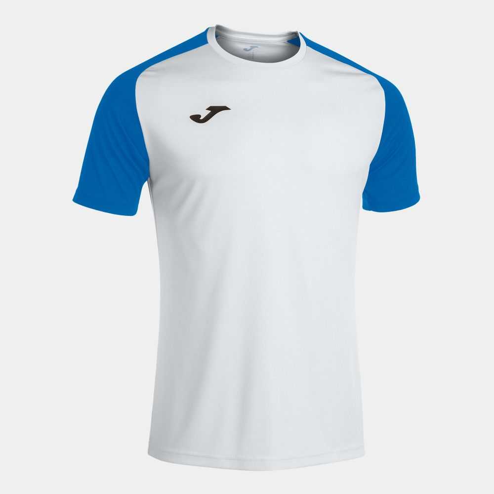 Joma Academy Iv Short Sleeve T-shirt Erkek Tişört Beyaz Kraliyet Mavisi | 52FJPNCKO