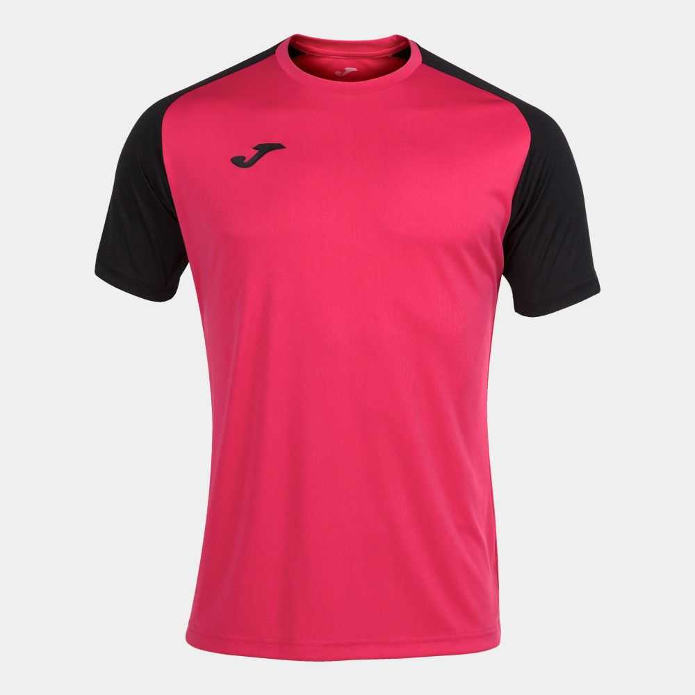 Joma Academy Iv Short Sleeve T-shirt Erkek Tişört Küpe Çiçeği Siyah | 73KBRQWOU