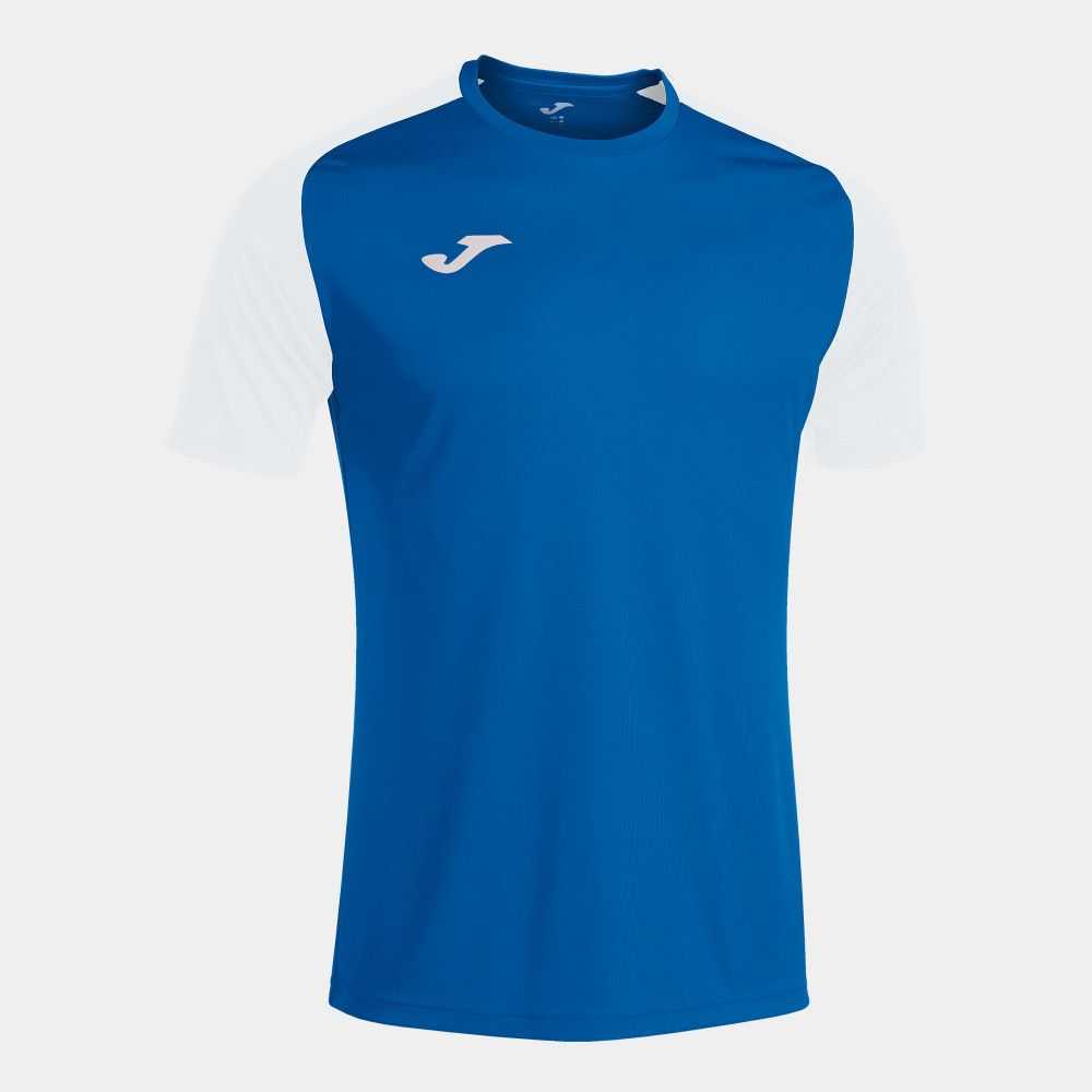 Joma Academy Iv Short Sleeve T-shirt Erkek Tişört Kraliyet Mavisi Beyaz | 80AFKUHPX