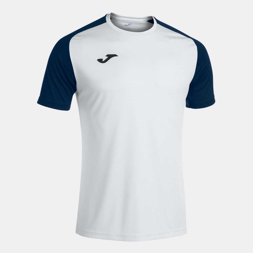 Joma Academy Iv Short Sleeve T-shirt Erkek Tişört Beyaz Lacivert | 83EXMFVHY