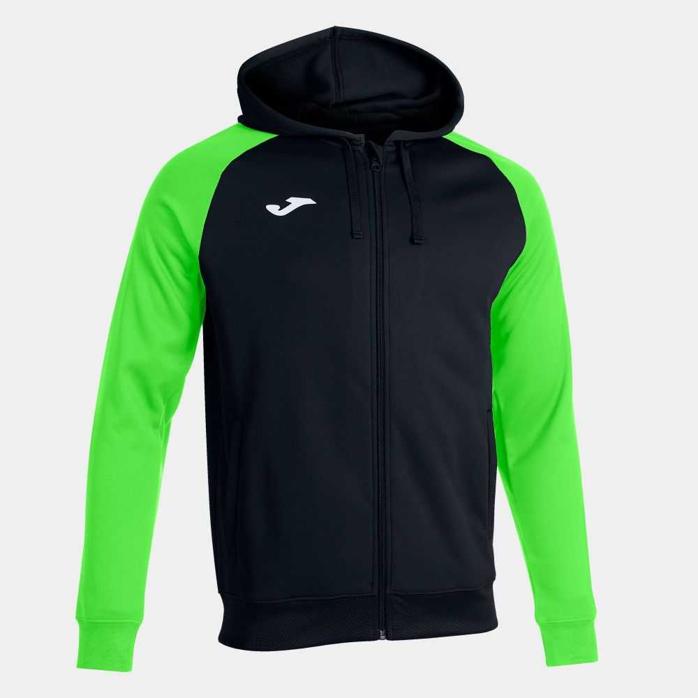 Joma Academy Iv Zip up Hoodie Fluor Erkek Eşofman Siyah Yeşil | 52YPCVKXS