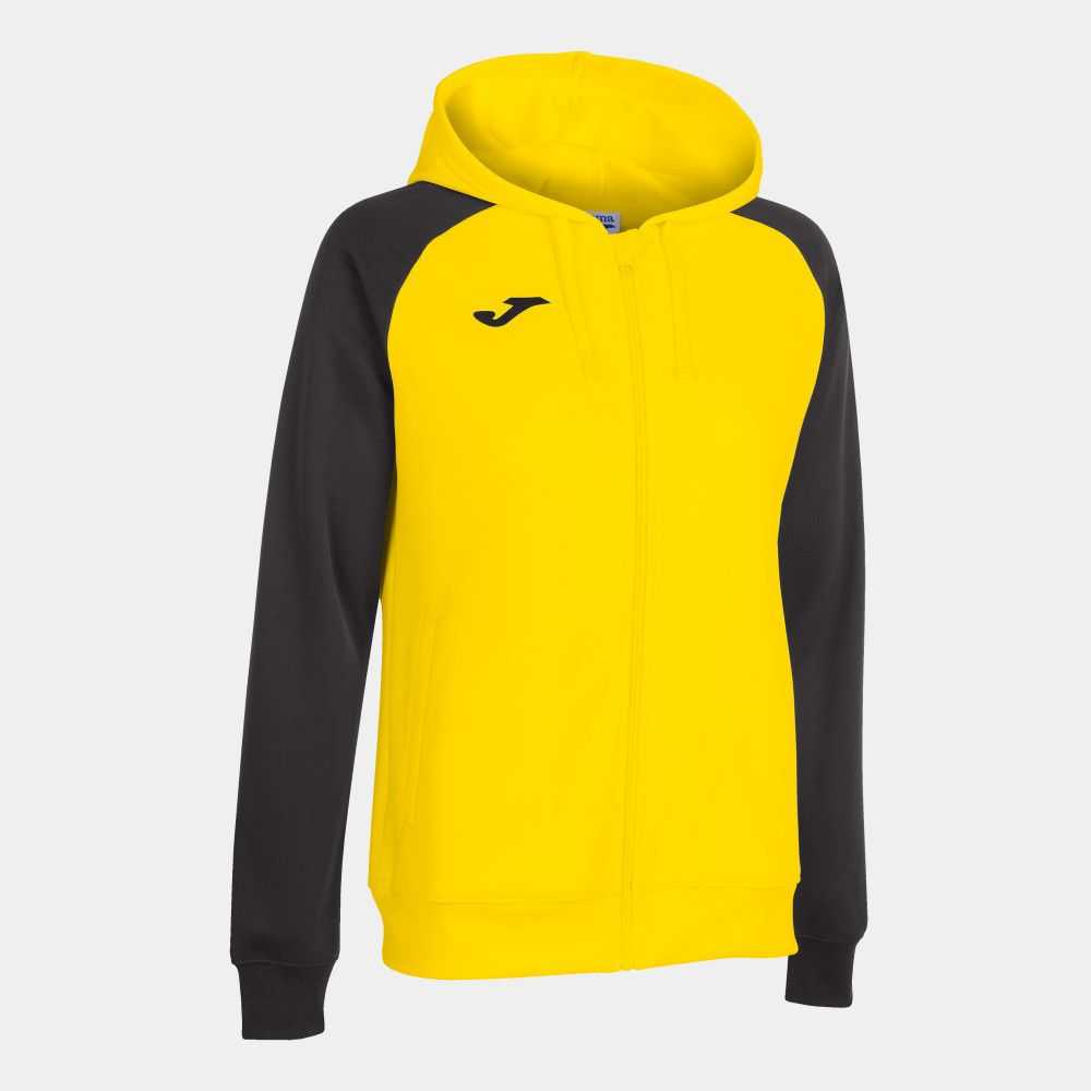 Joma Academy Iv Zip up Hoodie Kadın Eşofman Sarı Siyah | 45NEXKQDU