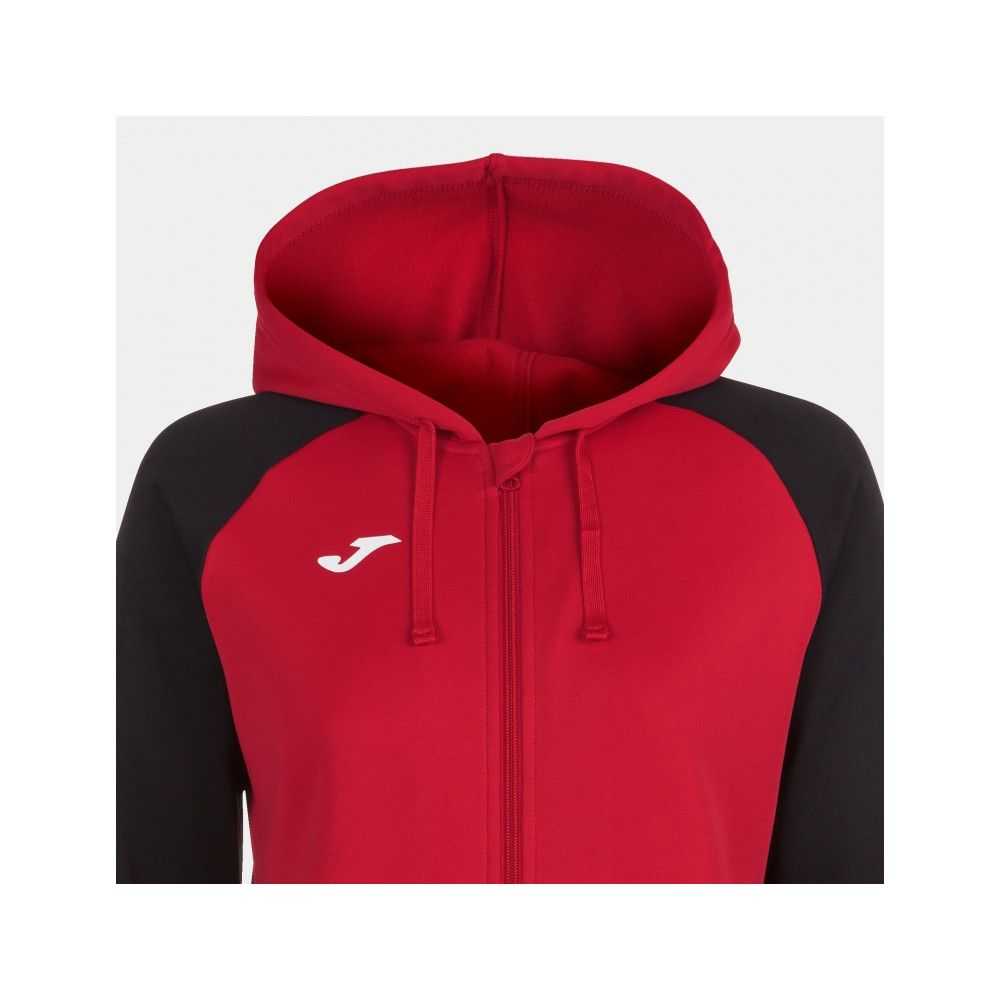 Joma Academy Iv Zip up Hoodie Kadın Eşofman Kırmızı Siyah | 47WIFMQUO