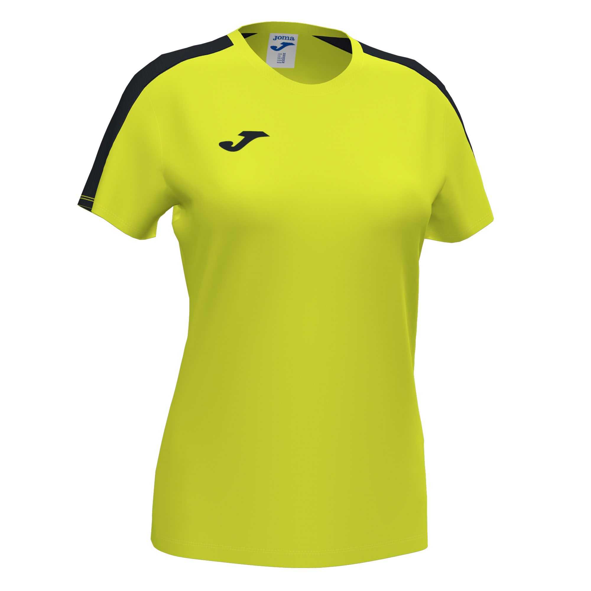 Joma Academy T-shirt Fluor S/S Kadın Tişört Sarı Siyah | 85BJIDKLM