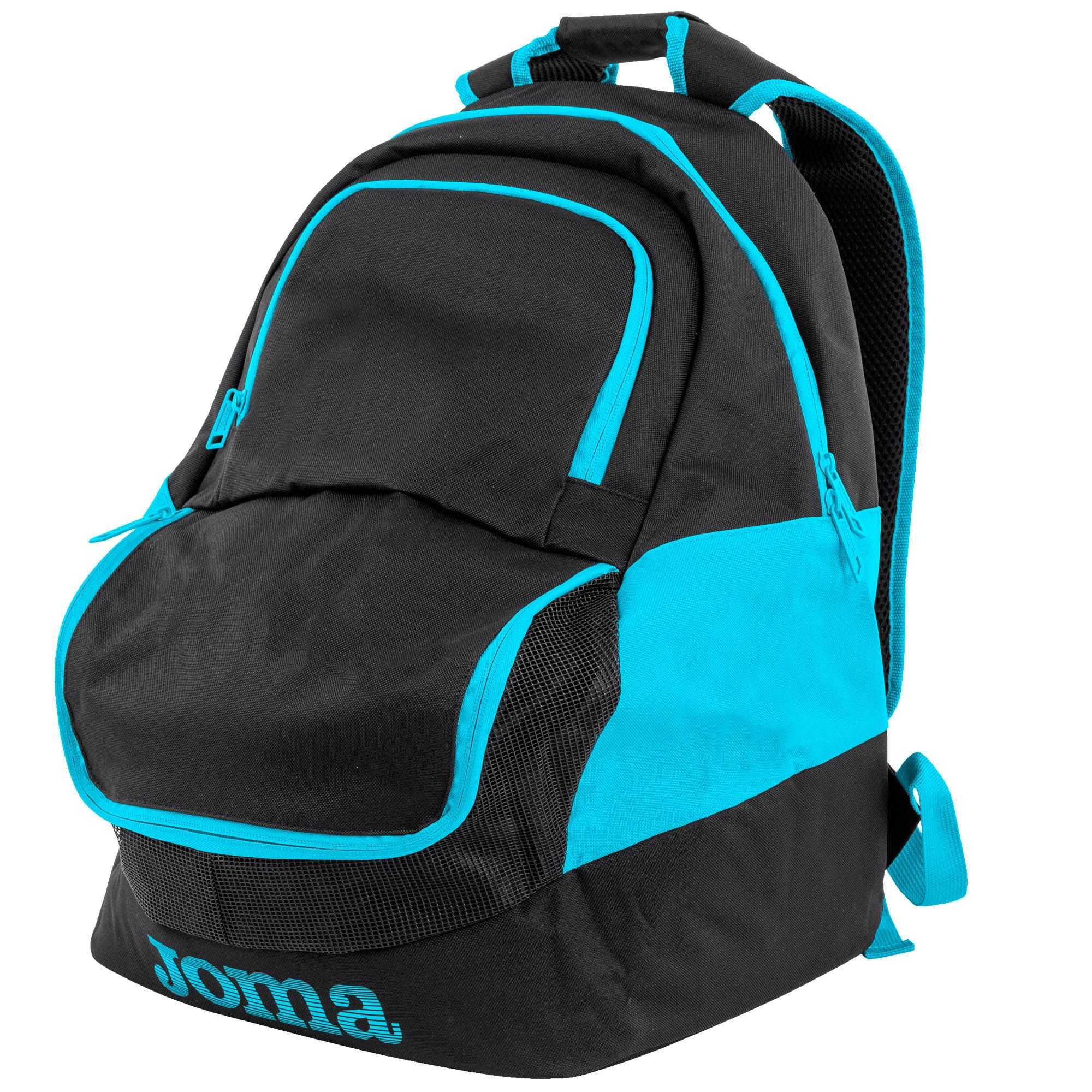 Joma Backpack Diamond Ii fluor Erkek Çantası Siyah Turkuaz | 39KAPIEUM