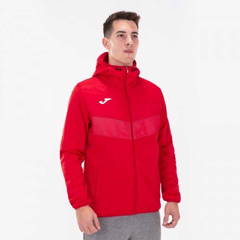 Joma Berna Ii Hoodie Jacket Erkek Mont Kırmızı | 49WHNFIEG