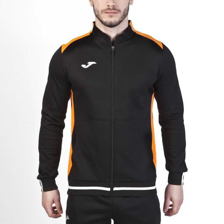 Joma Campus Ii Jacket Fluor Çocuk Eşofman Siyah Turuncu | 38EAUMXHV