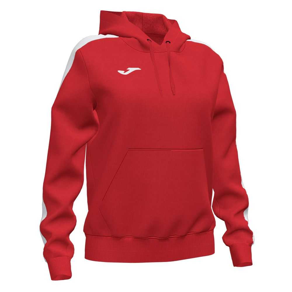 Joma Championship Iv Hoodie Kadın Tişörtü Kırmızı Beyaz | 98RVWNKBM