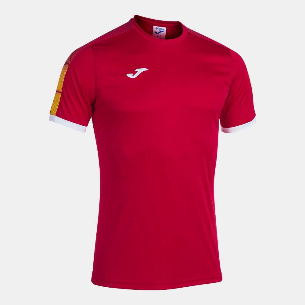 Joma Championship Street Ii Short Sleeve T-shirt Erkek Tişört Kırmızı | 65JCYEWAD