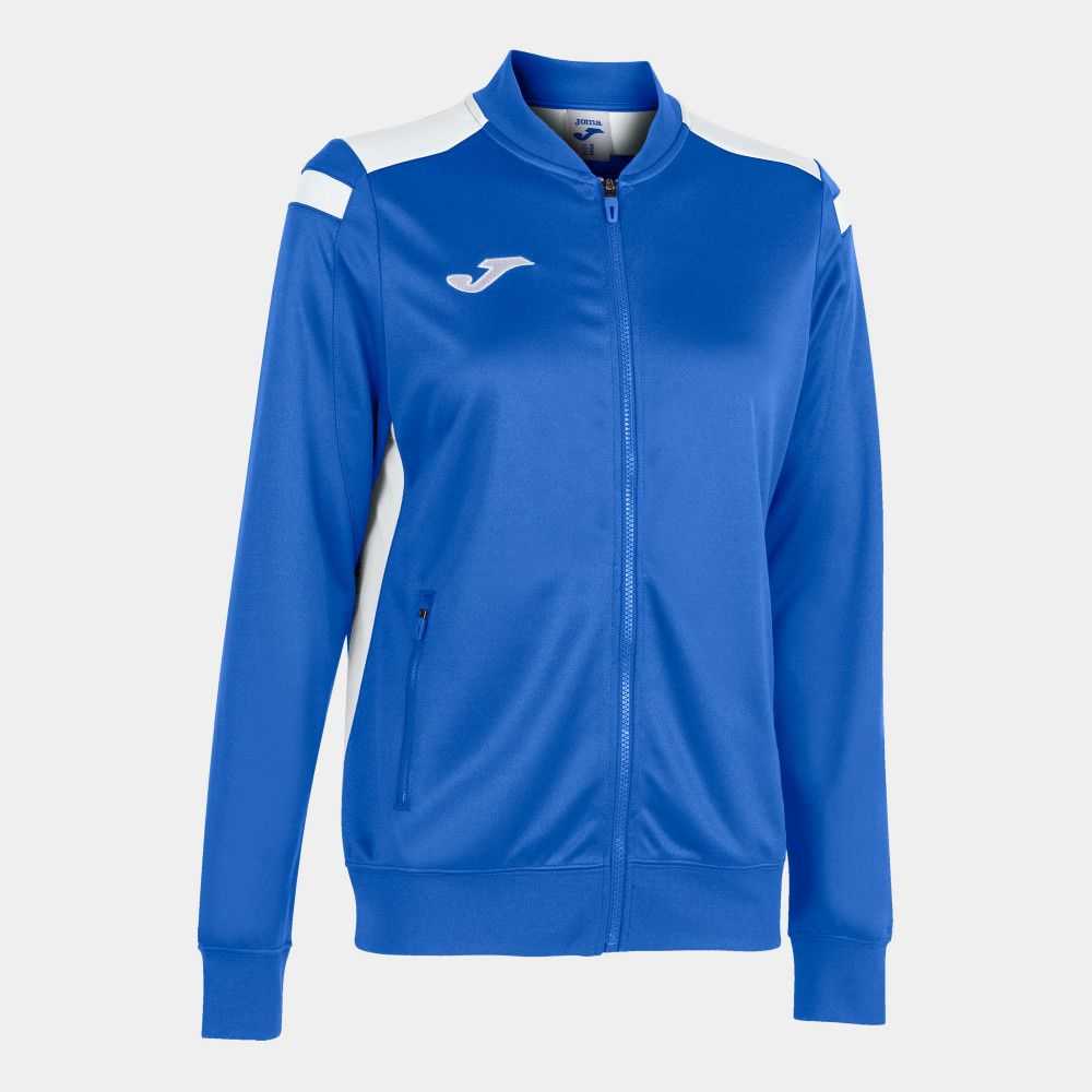 Joma Championship Vi Full Zip Sweatshirt Kadın Eşofman Kraliyet Mavisi Beyaz | 57ZPCUITM