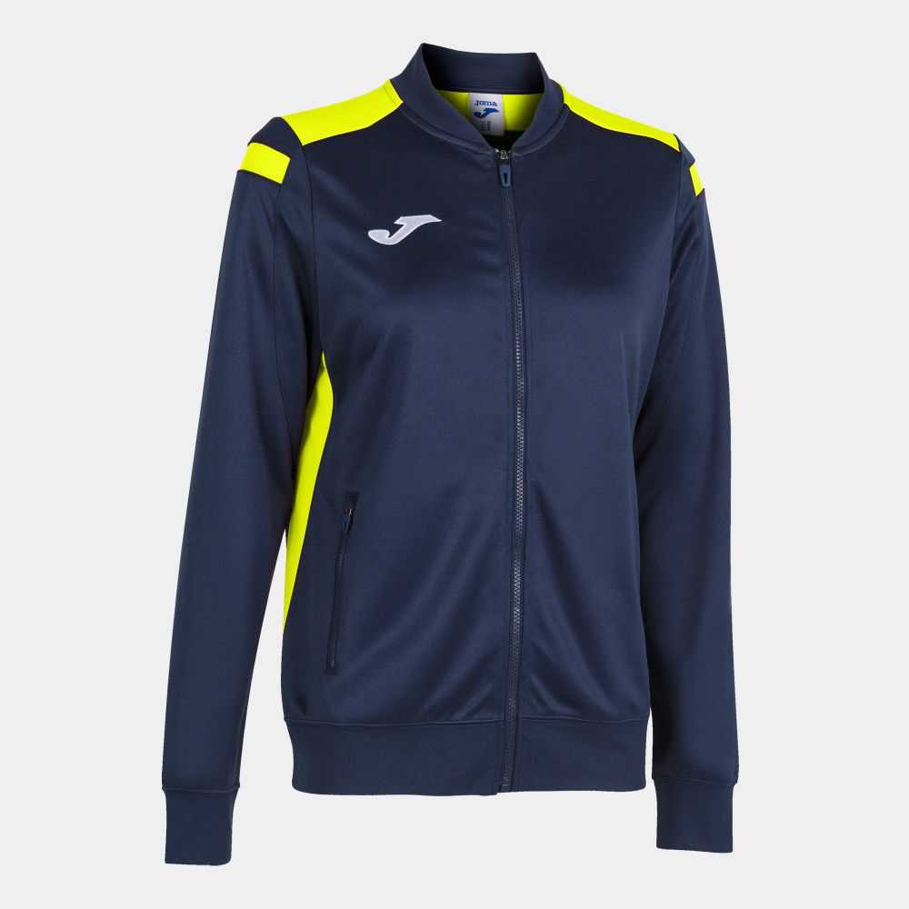 Joma Championship Vi Full Zip Sweatshirt Fluor Kadın Eşofman Lacivert Sarı | 62AFIVZSK