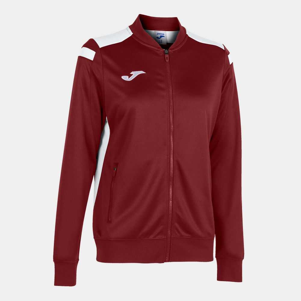 Joma Championship Vi Full Zip Sweatshirt Kadın Eşofman Bordo Beyaz | 82FTCLRYZ