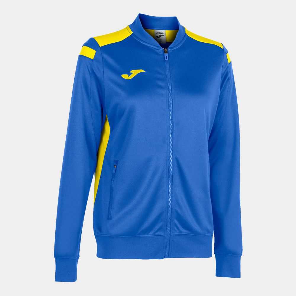 Joma Championship Vi Full Zip Sweatshirt Kadın Eşofman Kraliyet Mavisi Sarı | 08WIJSHQU