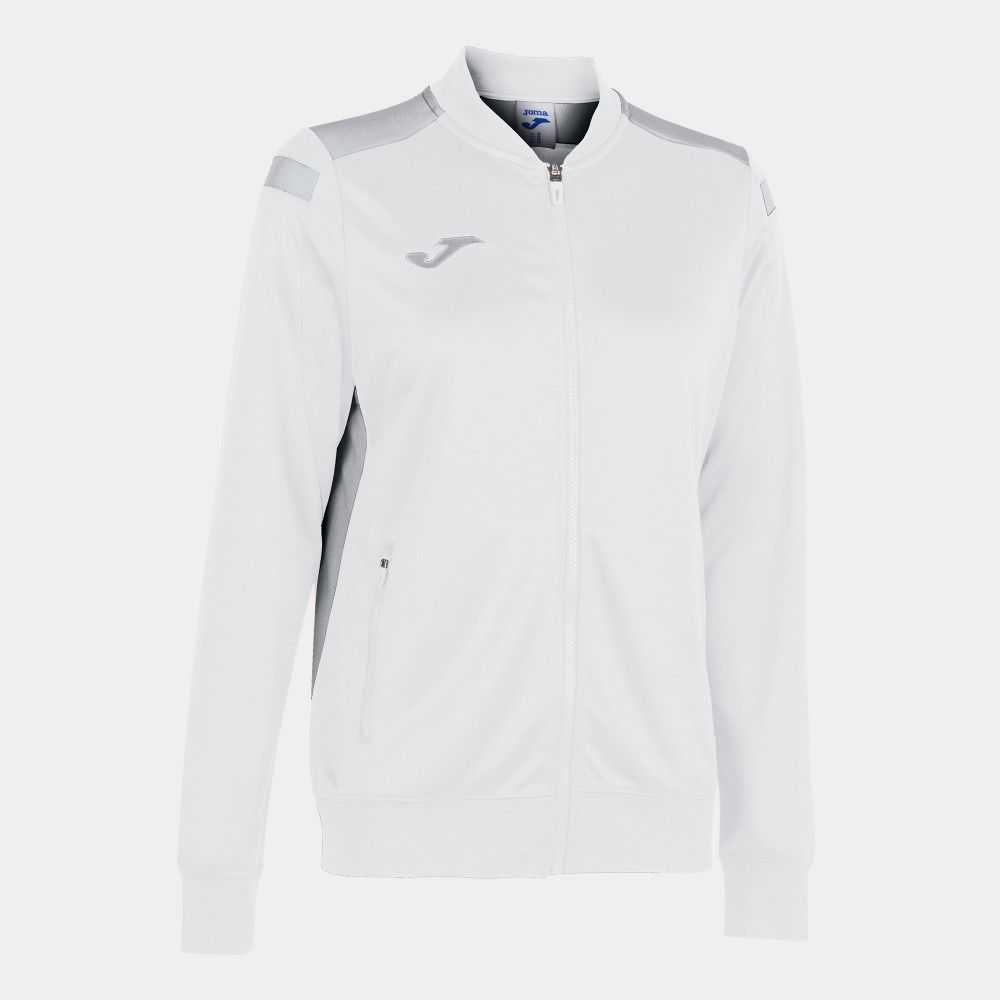 Joma Championship Vi Full Zip Sweatshirt Kadın Eşofman Beyaz Gri | 29OPMIRFQ