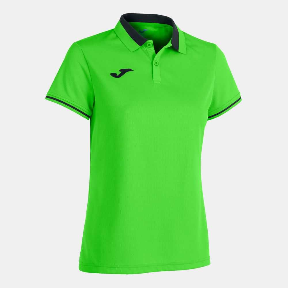 Joma Championship Vi Short Sleeve Polo Fluor Kadın Tişört Yeşil Siyah | 96NHVOUCE