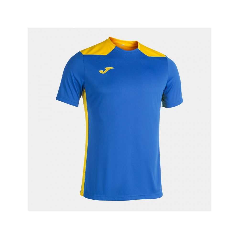 Joma Championship Vi Short Sleeve T-shirt Erkek Tişört Kraliyet Mavisi Sarı | 46KYFNZMT