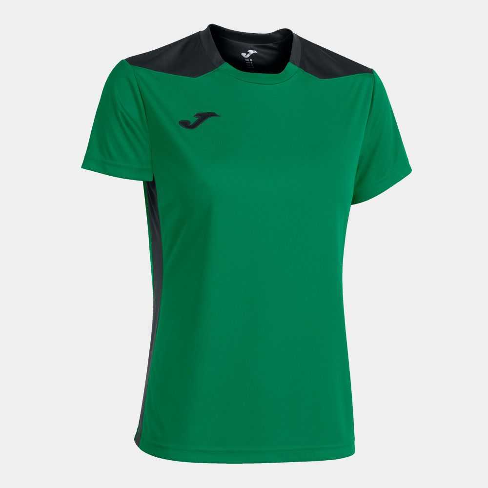 Joma Championship Vi Short Sleeve T-shirt Kadın Tişört Yeşil Siyah | 65FLKAWJT