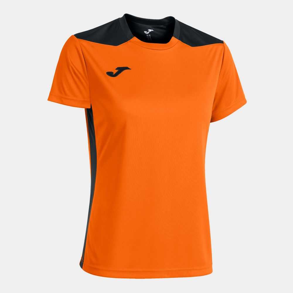 Joma Championship Vi Short Sleeve T-shirt Kadın Tişört Turuncu Siyah | 69AFSXEBQ