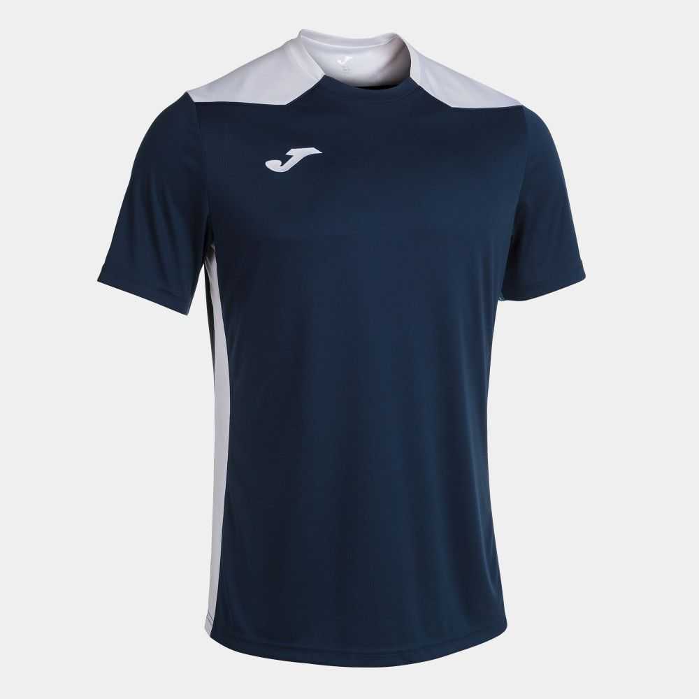 Joma Championship Vi Short Sleeve T-shirt Erkek Tişört Lacivert Beyaz | 79BFZESUA