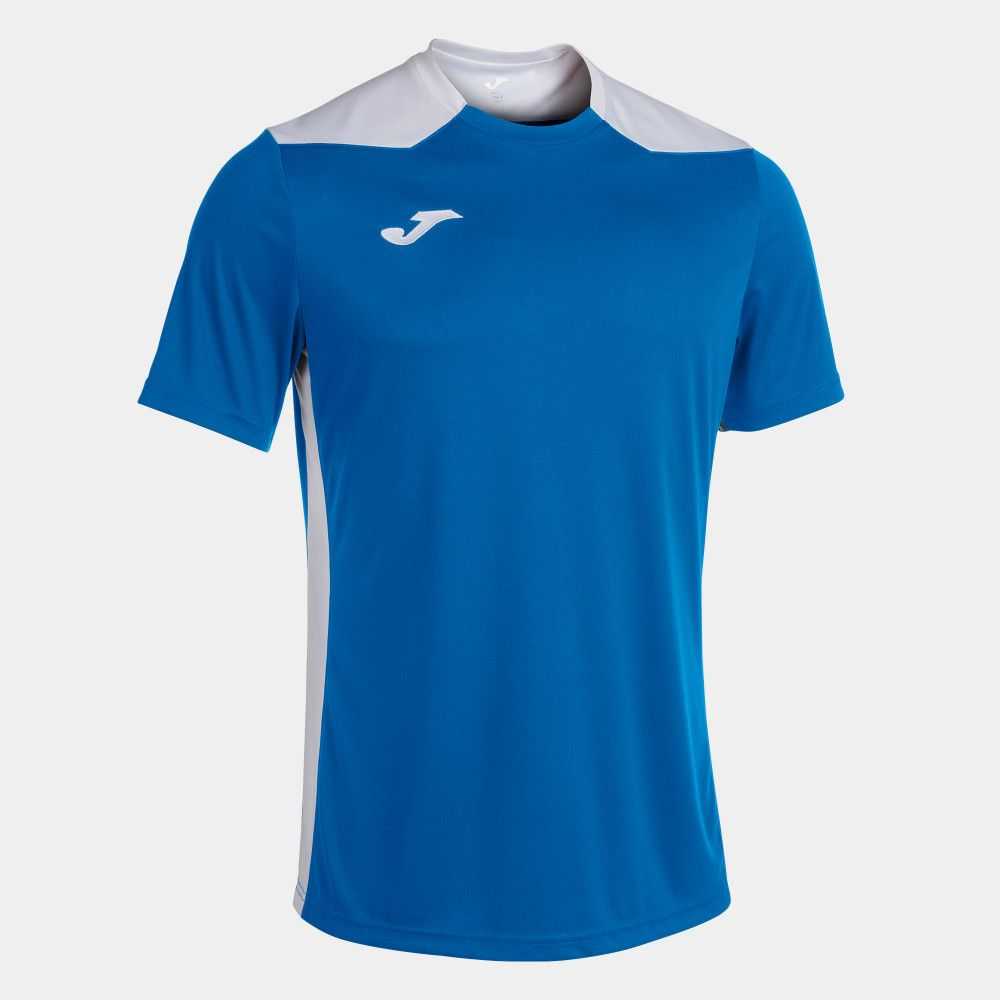 Joma Championship Vi Short Sleeve T-shirt Erkek Tişört Kraliyet Mavisi Beyaz | 86CVZQNIG