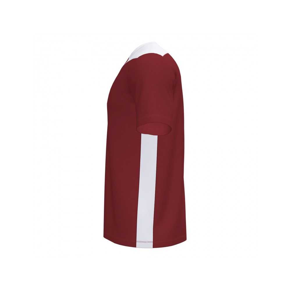 Joma Championship Vi Short Sleeve T-shirt Erkek Tişört Bordo Beyaz | 25OKUFZIQ