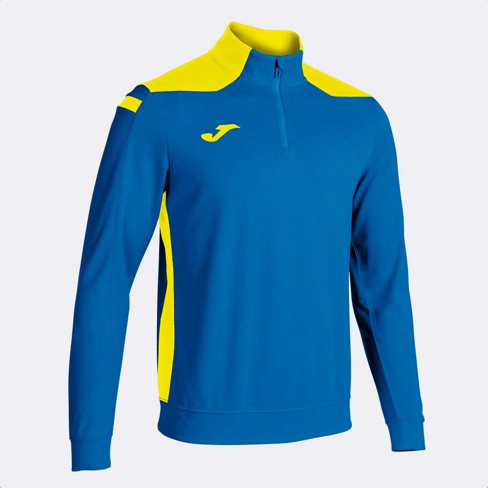 Joma Championship Vi Sweatshirt Erkek Tişörtü Kraliyet Mavisi Sarı | 04HYFPRWV