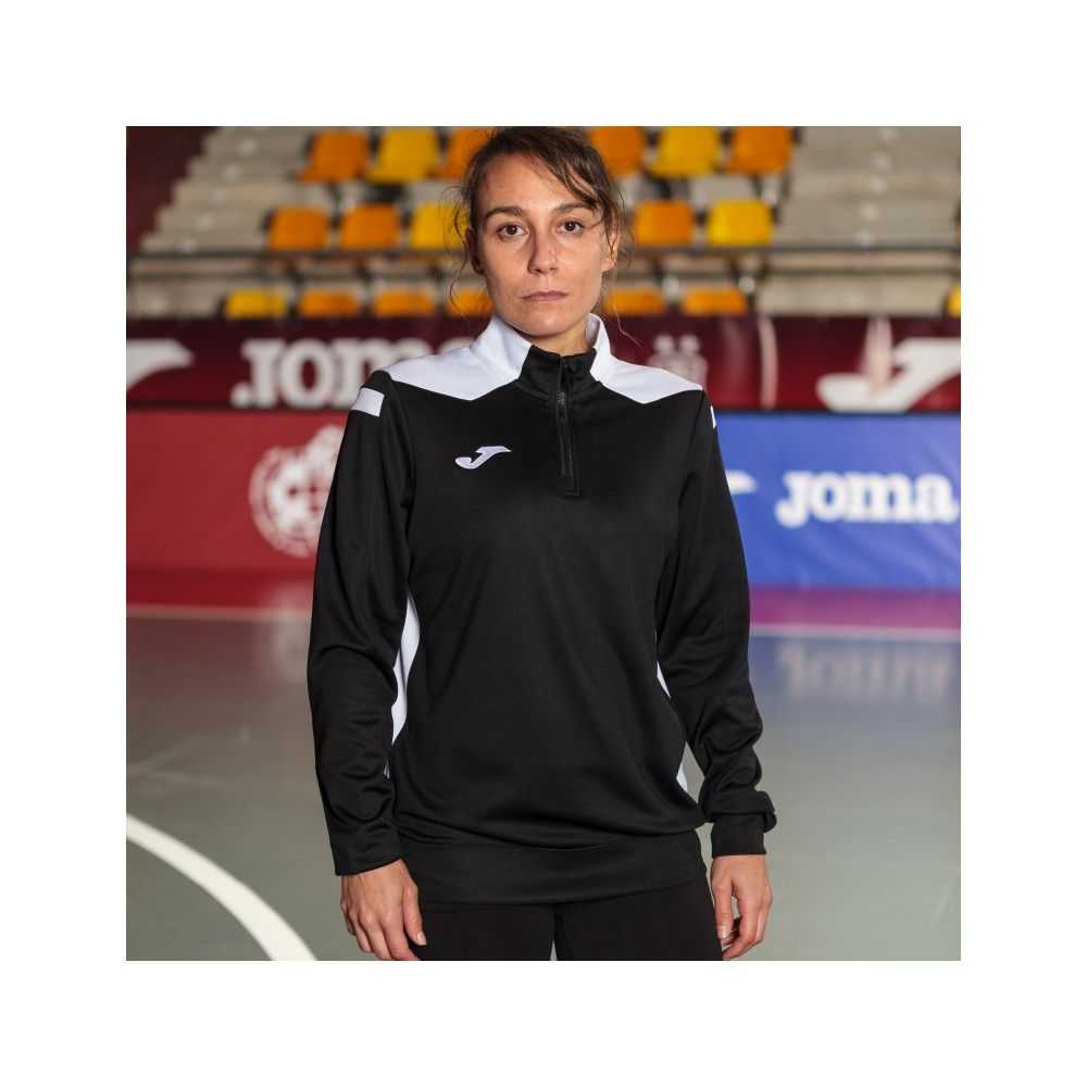 Joma Championship Vi Sweatshirt Kadın Tişörtü Siyah Beyaz | 91LPXANQO