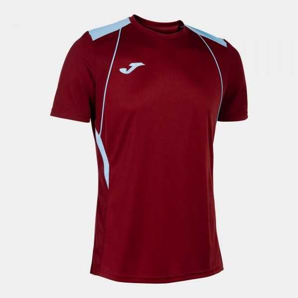 Joma Championship Vii Short Sleeve T-shirt Erkek Tişört Bordo Mavi | 35HAFXOPS