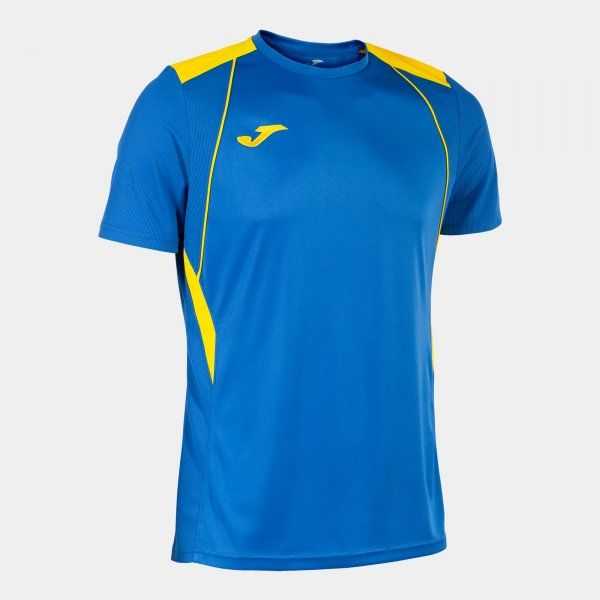 Joma Championship Vii Short Sleeve T-shirt Erkek Tişört Kraliyet Mavisi Sarı | 57QWRPFNU