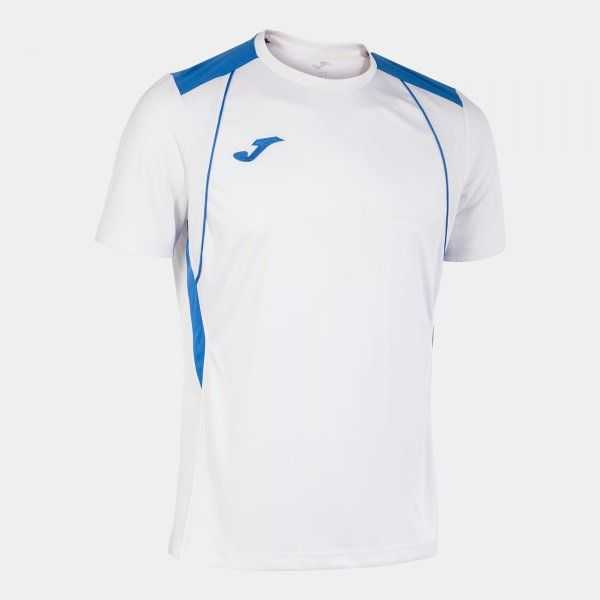 Joma Championship Vii Short Sleeve T-shirt Erkek Tişört Beyaz Kraliyet Mavisi | 81VODWMXR