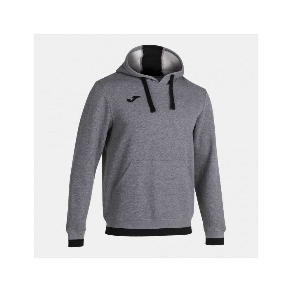 Joma Confort Ii Hoodie Melange Erkek Tişörtü Gri Siyah | 28TADGOMI