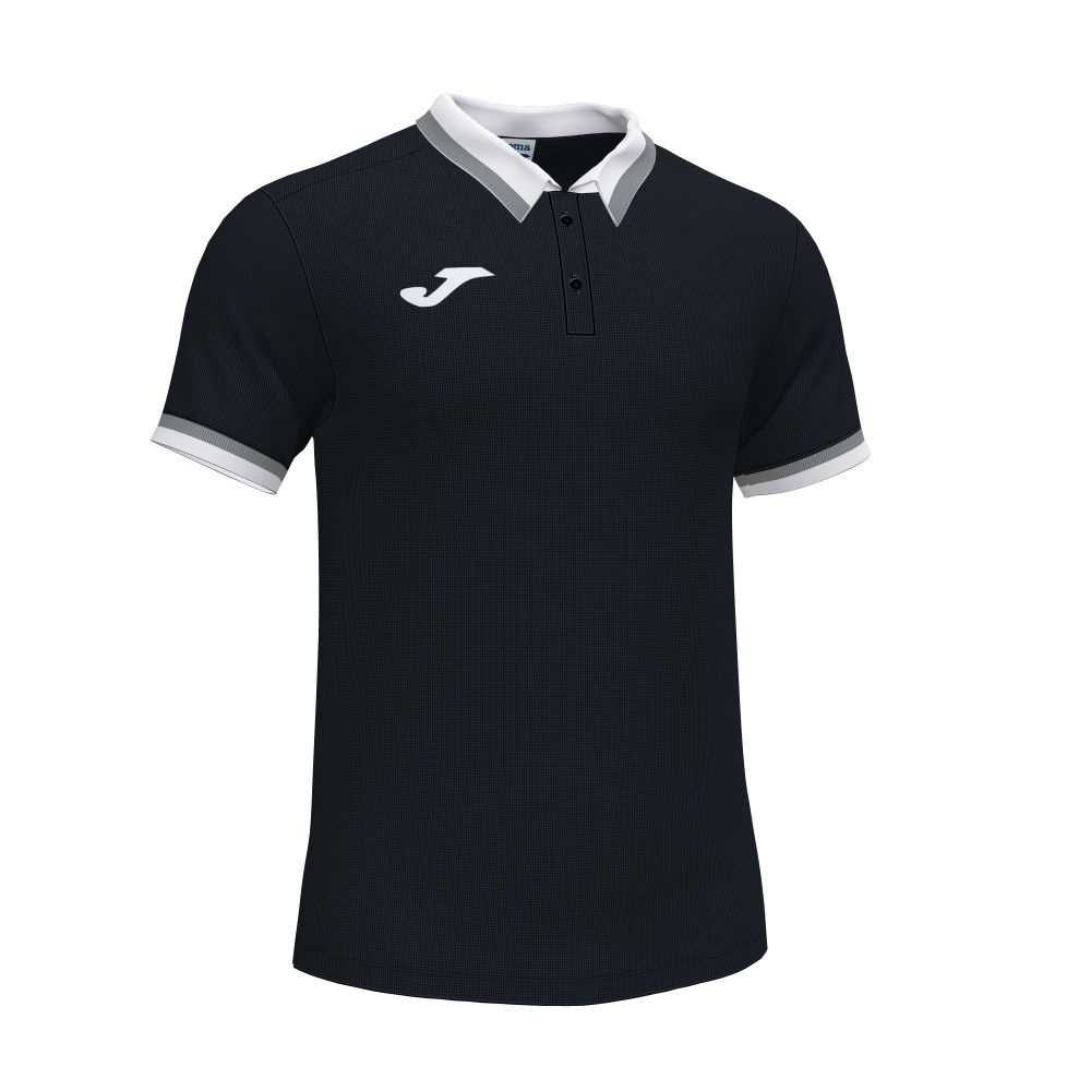 Joma Confort Ii Short Sleeve Polo Erkek Tişört Siyah | 34GJOYXFM