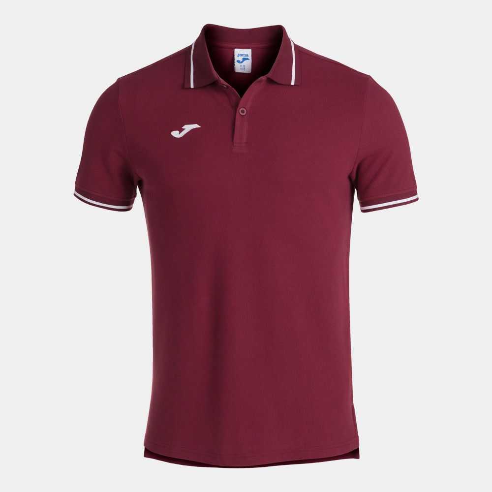 Joma Confort Ii Short Sleeve Polo Erkek Tişört Bordo | 10TNEHBIP