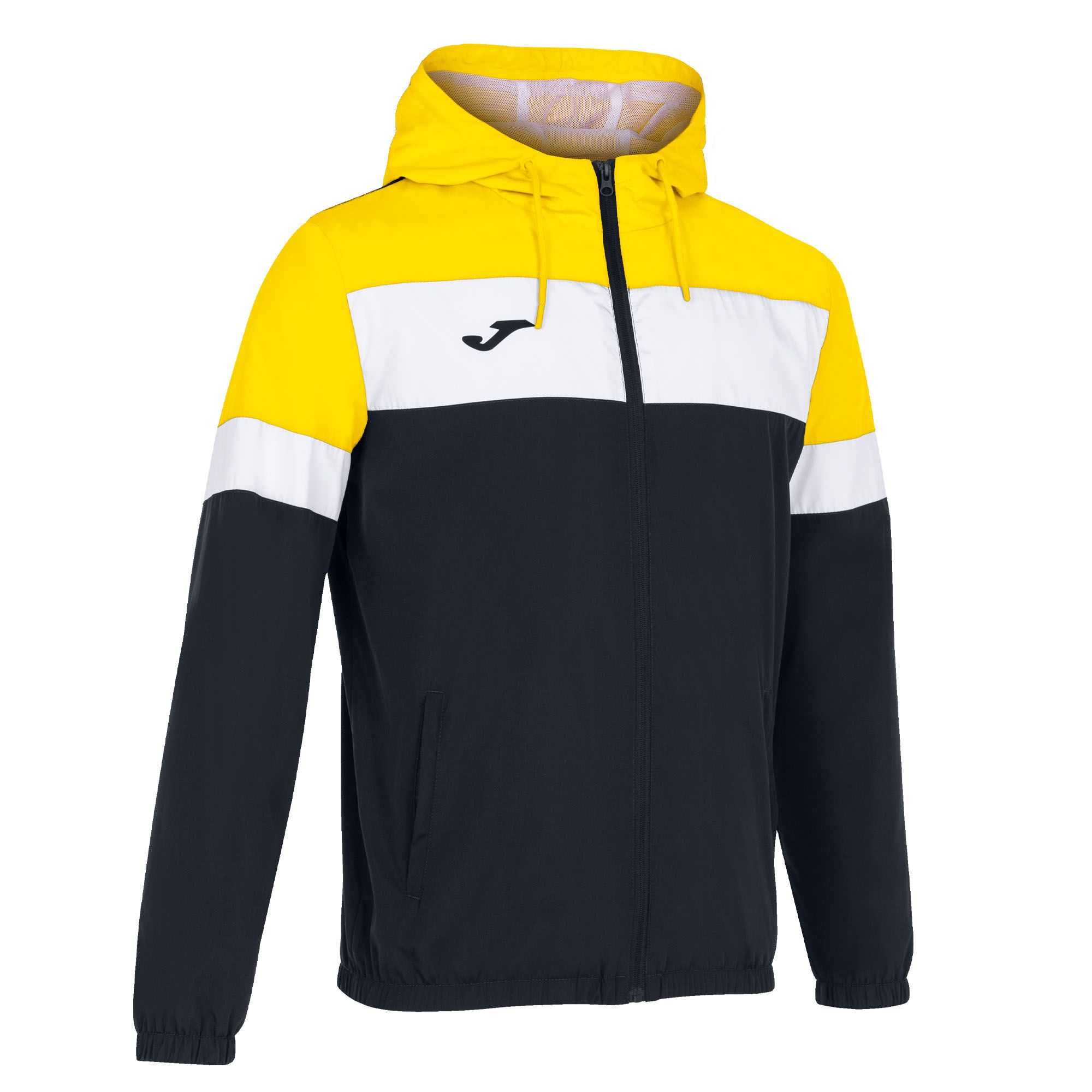 Joma Crew Iv Rainjacket Erkek Mont Siyah Sarı | 12XLOUJPA