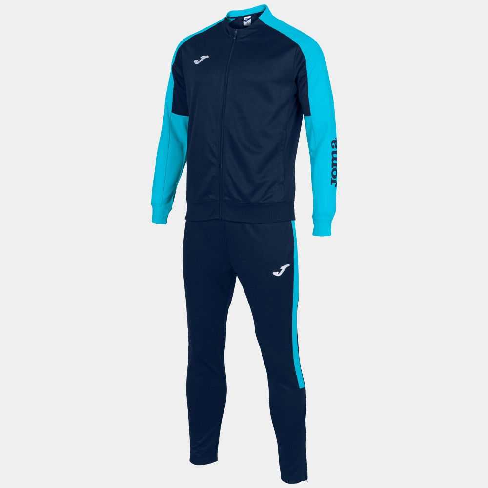 Joma Eco Championship Tracksuit Fluor Erkek Eşofman Lacivert Turkuaz | 47GEVNQOH