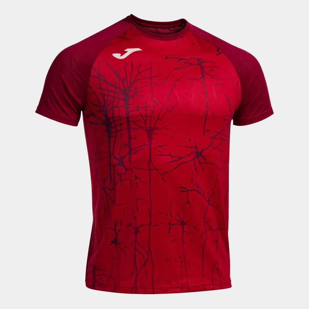 Joma Elite Ix Short Sleeve T-shirt Erkek Tişört Kırmızı | 17IJMFEWV