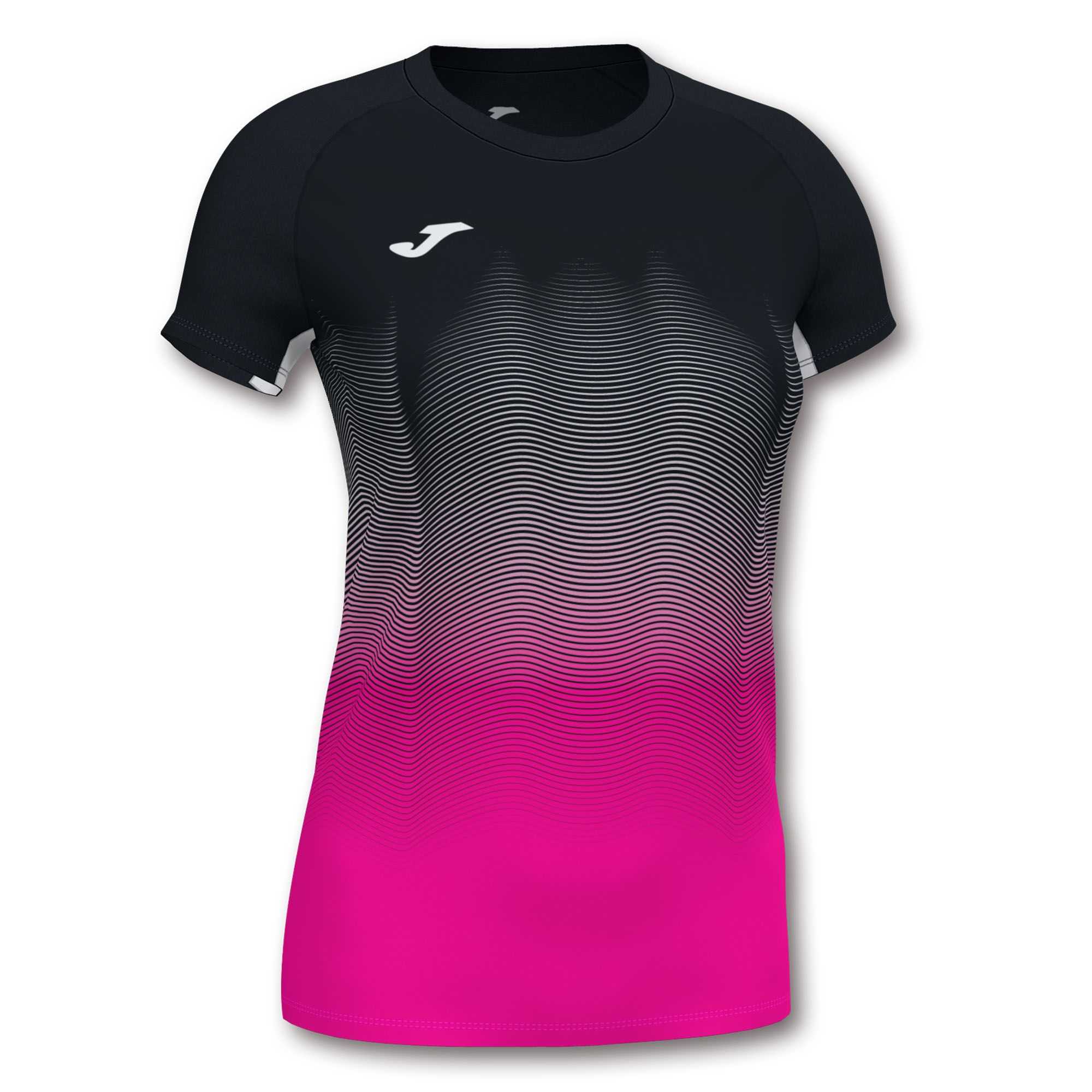 Joma Elite Vii T-shirt Fluor S/S Kadın Tişört Siyah Pembe Beyaz | 89FJITCSX