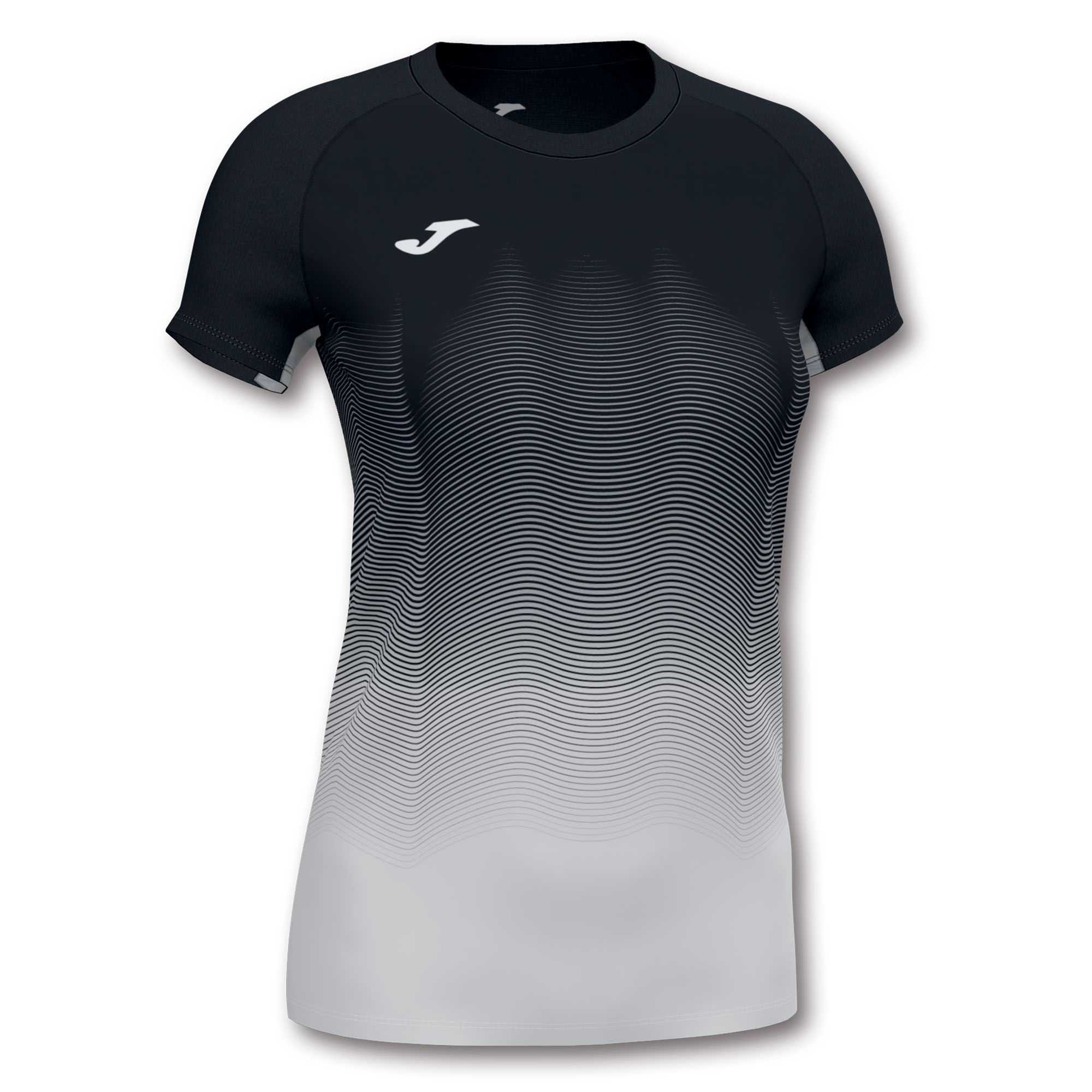 Joma Elite Vii T-shirt S/S Kadın Tişört Siyah Beyaz Gri | 43ESLJBHT