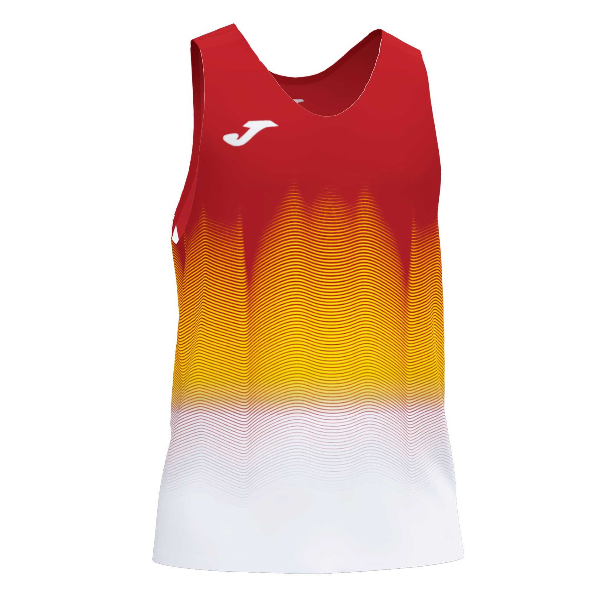 Joma Elite Vii T-shirt Sleeveless Erkek Tişört Kırmızı Beyaz Sarı | 72RGJNBPV