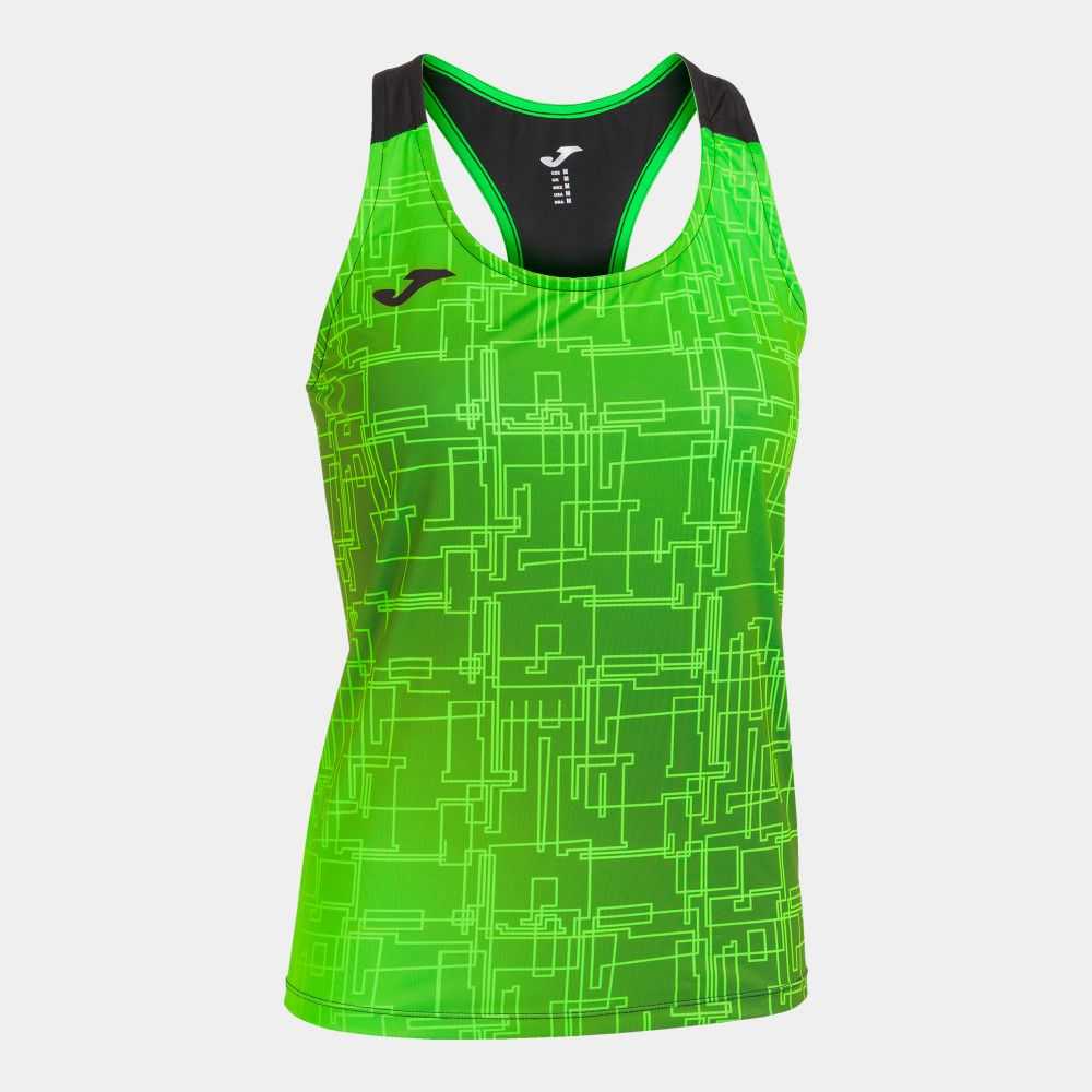 Joma Elite Viii Tank Top Fluor Kadın Tişört Yeşil Siyah | 64GDQLTEU