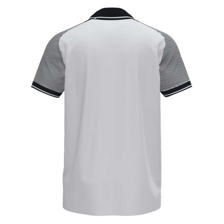 Joma Essential Ii Polo S/S Erkek Tişört Beyaz Siyah | 95JXWCRKF