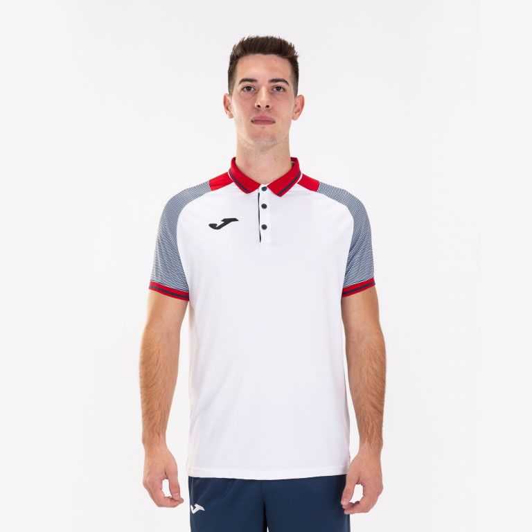 Joma Essential Ii Polo S/S Erkek Tişört Beyaz Lacivert | 14OIRGEDW